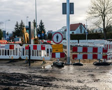 Trwa przebudowa okolic skrzyżowania ulic Maślickiej i Północnej